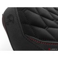 LUIMOTO (Hex-Diamond) Rider Seat Cover for the HARLEY DAVIDSON STREET BOB (2018+)